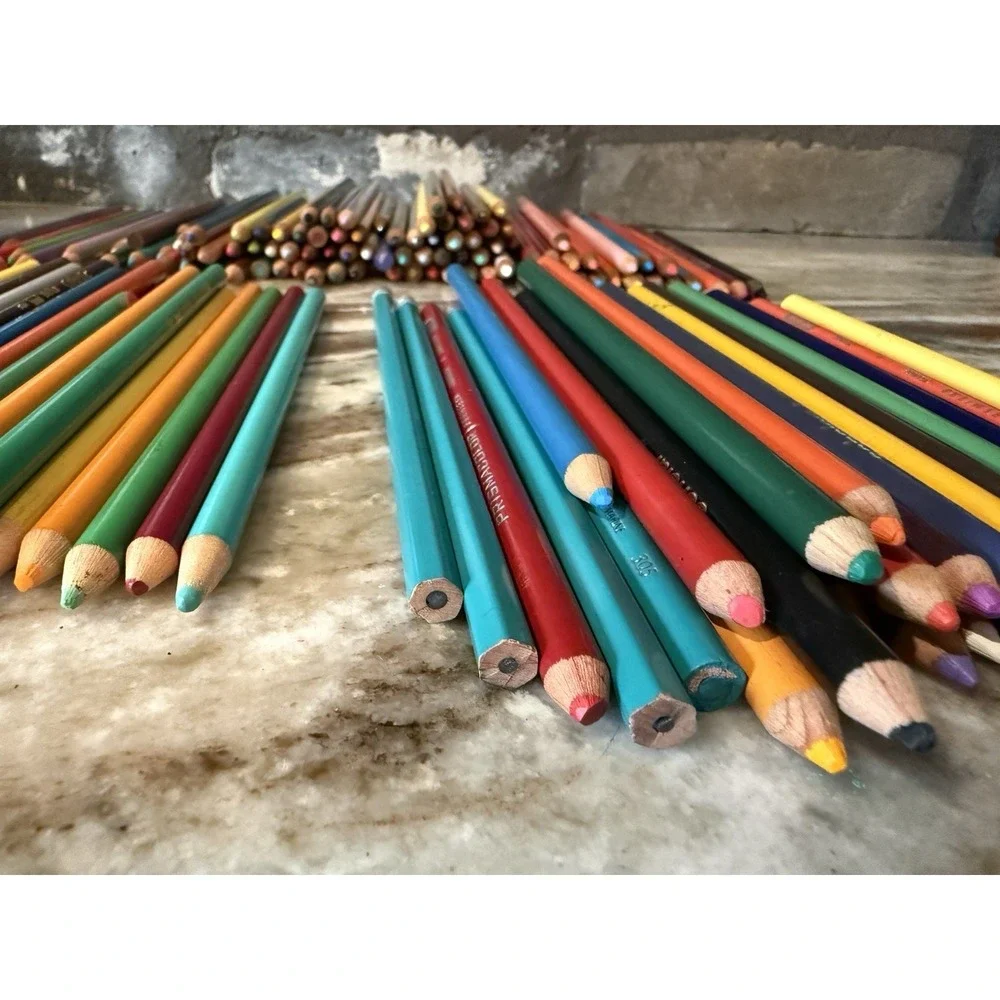 Lot 160+ Vintage Prismacolor Colored Pencils Berol Colorific Premier Scholar USA
